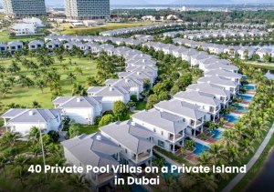 40 villas with private pool on a private island